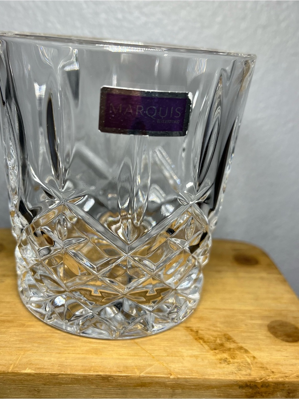 SET OF 3 Marquis by Waterford Markham Double Old Fashion Crystal Glasses NEW